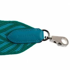 Hermes Hermés Bleu Du Nord/Vert Véro Canvas And Swift Leather Zigzag Sangle Bag Strap For Women -Deals Hermes Store luxury women hermes new accessories p578981 001