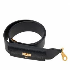 Hermes Noir Swift/Epsom Pocket Kelly Shoulder Strap For Women -Deals Hermes Store luxury women hermes new accessories p618173 004