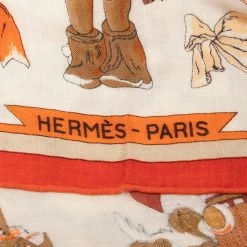 Hermes Orange Kachina Cashmere & Silk Kermit Oliver Scarf For Women -Deals Hermes Store luxury women hermes new accessories p643719 007