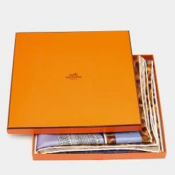 Hermes Hermès Cobalt Blue La Promenade Du Matin Silk Scarf For Women -Deals Hermes Store luxury women hermes new accessories p650338 002