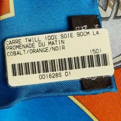 Hermes Hermès Cobalt Blue La Promenade Du Matin Silk Scarf For Women -Deals Hermes Store luxury women hermes new accessories p650338 007