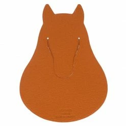 Hermes Orange Leather Pikabook Horse Bookmark For Women -Deals Hermes Store luxury women hermes new accessories p66816 005