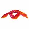 Hermes Fleurs De Lotus Orange & Pink Floral Print Silk Twilly Neck Scarf For Women -Deals Hermes Store luxury women hermes new accessories p79478 0001
