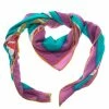 Hermes Green And Purple Cashmere And Silk Tatersale Square Scarf For Women