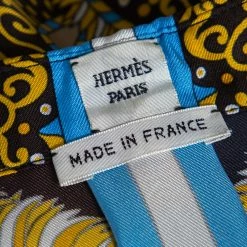 Hermes Multicolor Sous L'egide De Mars Reyures Printed Silk Shirt L For Women -Deals Hermes Store luxury women hermes new clothes p472880 004