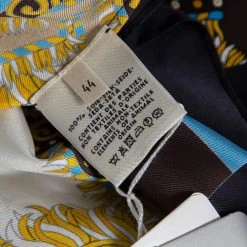 Hermes Multicolor Sous L'egide De Mars Reyures Printed Silk Shirt L For Women -Deals Hermes Store luxury women hermes new clothes p472880 005