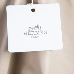 Hermes Beige Suede Leather Piping Detail Sleeveless Dress S For Women -Deals Hermes Store luxury women hermes new clothes p57086 010