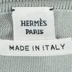 Hermes Grey Printed Cotton Sleeveless Cardigan Dress S For Women -Deals Hermes Store luxury women hermes new clothes p57186 010