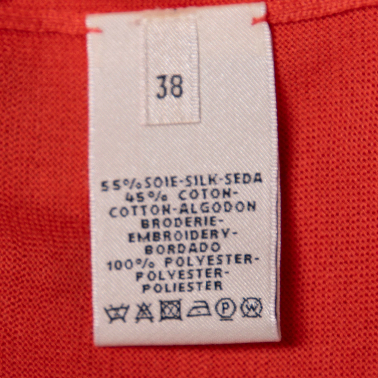 Hermes Coral Pink Silk Knit Short Sleeve Sweater M For Women 8 Hermes Coral Pink Silk Knit Short Sleeve Sweater M For Women - Image 6