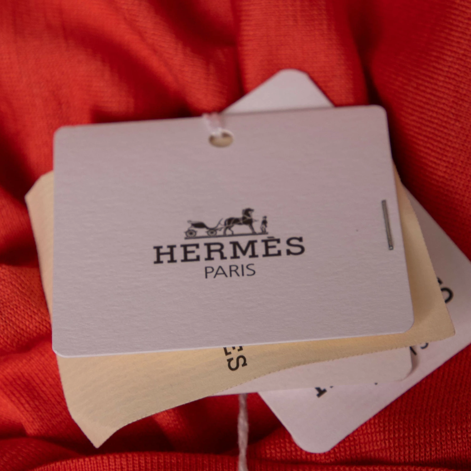 Hermes Coral Pink Silk Knit Short Sleeve Sweater M For Women 9 Hermes Coral Pink Silk Knit Short Sleeve Sweater M For Women - Image 7