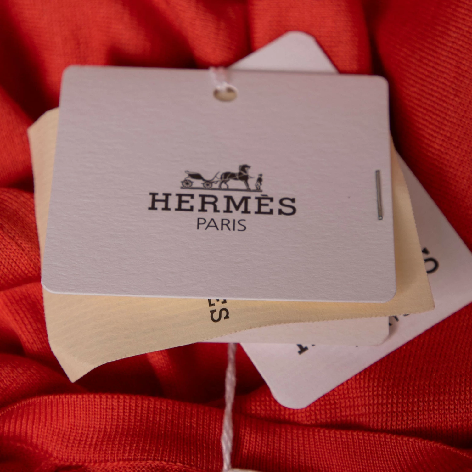 Hermes Coral Pink Silk Knit Short Sleeve Sweater M For Women 10 Hermes Coral Pink Silk Knit Short Sleeve Sweater M For Women - Image 8