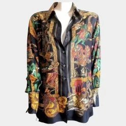 Hermes Multicolor Silk Shirt 42 FR For Women -Deals Hermes Store luxury women hermes new clothes p663931 005