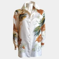 Hermes Multicolor Camicia In Seta Shirt Size Tg.38 FR For Women