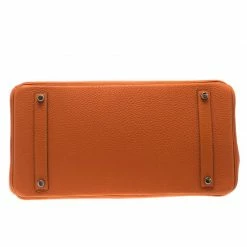 Hermes Orange Togo Leather Palladium Hardware Birkin 35 Bag For Women 21 Hermes Orange Togo Leather Palladium Hardware Birkin 35 Bag For Women -Deals Hermes Store luxury women hermes new handbags p106429 006