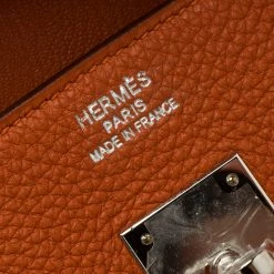 Hermes Orange Togo Leather Palladium Hardware Birkin 35 Bag For Women 24 Hermes Orange Togo Leather Palladium Hardware Birkin 35 Bag For Women -Deals Hermes Store luxury women hermes new handbags p106429 009