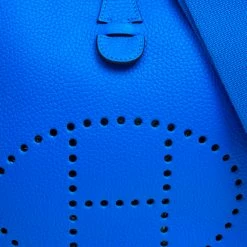 Hermes Bleu Hydra Clemence Leather Evelyne III PM Bag For Women -Deals Hermes Store luxury women hermes new handbags p113199 005