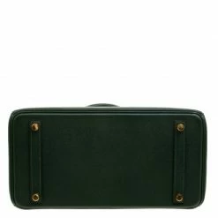 Hermes Dark Green Epsom Leather Gold Hardware Birkin 30 Bag For Women -Deals Hermes Store luxury women hermes new handbags p118571 006