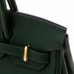 Hermes Dark Green Epsom Leather Gold Hardware Birkin 30 Bag For Women -Deals Hermes Store luxury women hermes new handbags p118571 013