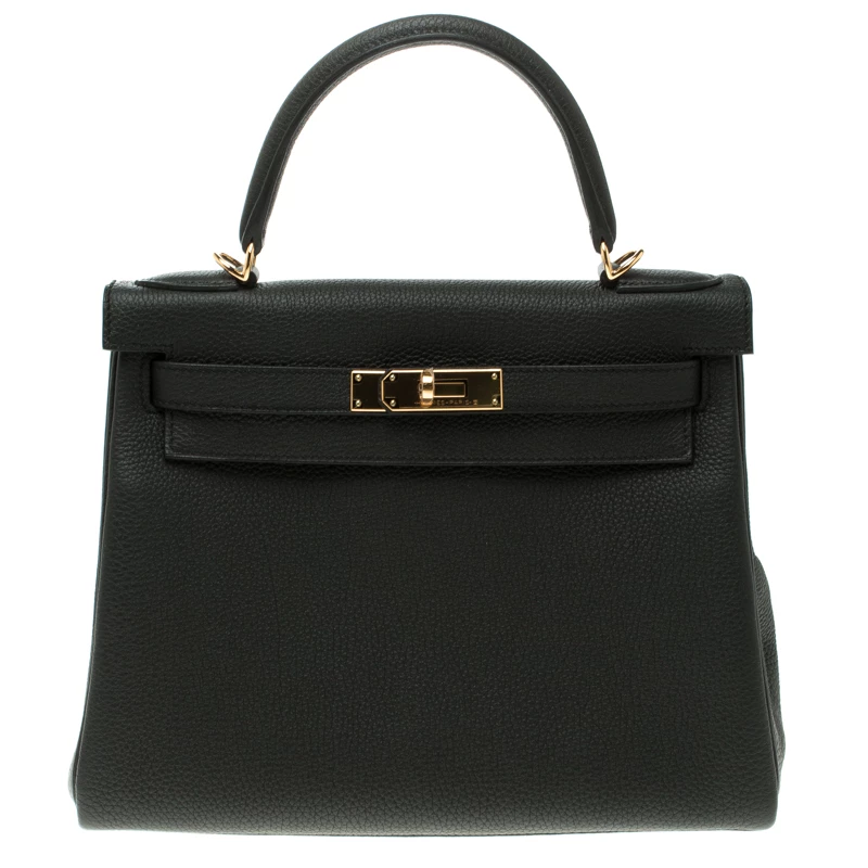 Hermes Black Togo Leather Gold Hardware Kelly Retourne 28 Bag For Women 3 Hermes Black Togo Leather Gold Hardware Kelly Retourne 28 Bag For Women
