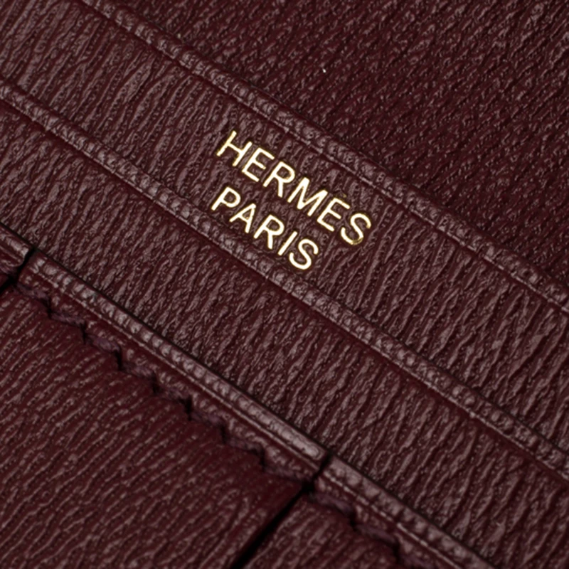 Hermes Burgundy Bordeaux Alligator Bearn Gusset Wallet For Women 10 Hermes Burgundy Bordeaux Alligator Bearn Gusset Wallet For Women - Image 8