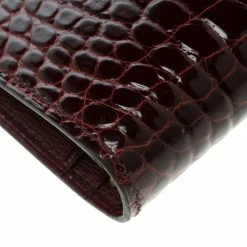 Hermes Burgundy Bordeaux Alligator Bearn Gusset Wallet For Women 22 Hermes Burgundy Bordeaux Alligator Bearn Gusset Wallet For Women -Deals Hermes Store luxury women hermes new handbags p121088 010