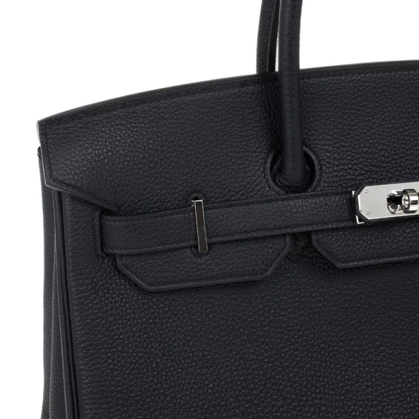 Hermes Black Togo Leather Birkin 35 For Women 12 Hermes Black Togo Leather Birkin 35 For Women - Image 10