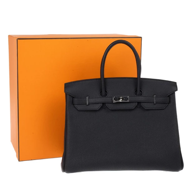 Hermes Black Togo Leather Birkin 35 For Women 19 Hermes Black Togo Leather Birkin 35 For Women - Image 17