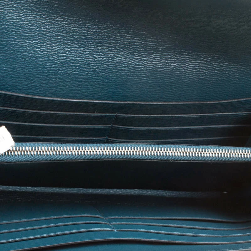 Hermes Royal Blue Alligator Long Kelly Wallet For Women 4 Hermes Royal Blue Alligator Long Kelly Wallet For Women - Image 2