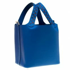 Hermes Blue Izmir Epsom Leather Picotin Lock PM Bag For Women -Deals Hermes Store luxury women hermes new handbags p183839 008