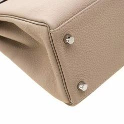Hermes Gris Tourterelle Togo Leather Palladium Hardware Kelly Retourne 32 Bag For Women -Deals Hermes Store luxury women hermes new handbags p193466 012