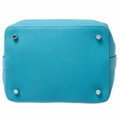 Hermes Aqua Swift Leather Palladium Hardware Toolbox 20 Satchel For Women -Deals Hermes Store luxury women hermes new handbags p241270 004