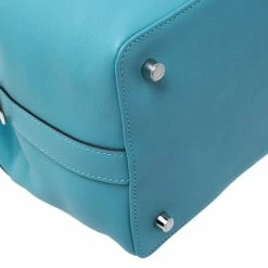 Hermes Aqua Swift Leather Palladium Hardware Toolbox 20 Satchel For Women -Deals Hermes Store luxury women hermes new handbags p241270 005