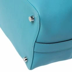 Hermes Aqua Swift Leather Palladium Hardware Toolbox 20 Satchel For Women -Deals Hermes Store luxury women hermes new handbags p241270 006