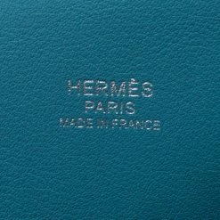Hermes Aqua Swift Leather Palladium Hardware Toolbox 20 Satchel For Women -Deals Hermes Store luxury women hermes new handbags p241270 008