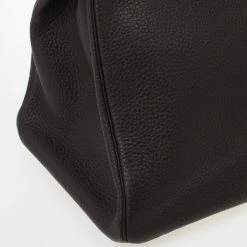 Hermes Birkin 40cm Togo Leather Darkbrown Handbag With Silver Hardware For Women -Deals Hermes Store luxury women hermes new handbags p25446 011