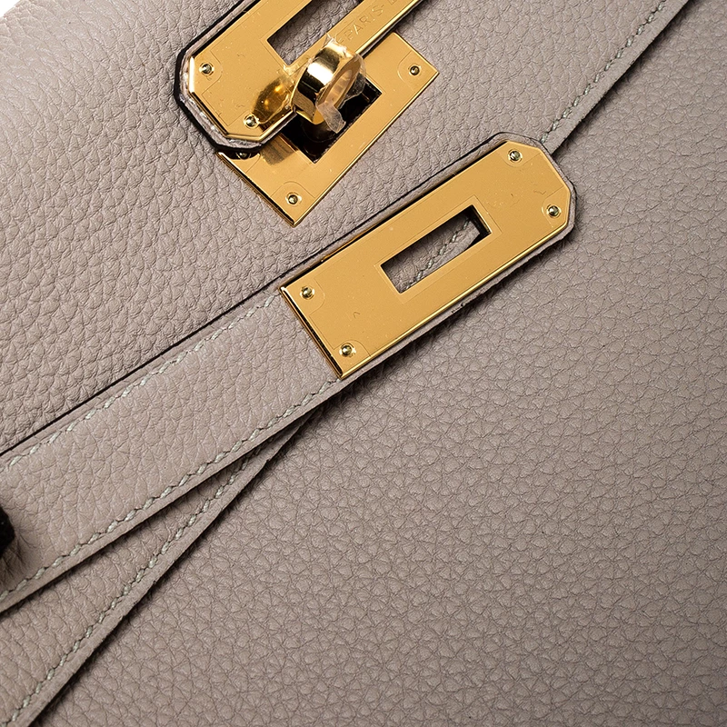Hermes Gris Asphalt Togo Leather Gold Hardware Kelly Retourne 32 Bag For Women 8 Hermes Gris Asphalt Togo Leather Gold Hardware Kelly Retourne 32 Bag For Women - Image 6