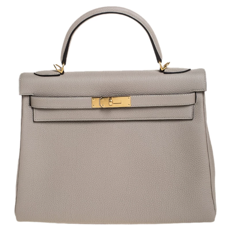 Hermes Gris Asphalt Togo Leather Gold Hardware Kelly Retourne 32 Bag For Women 3 Hermes Gris Asphalt Togo Leather Gold Hardware Kelly Retourne 32 Bag For Women