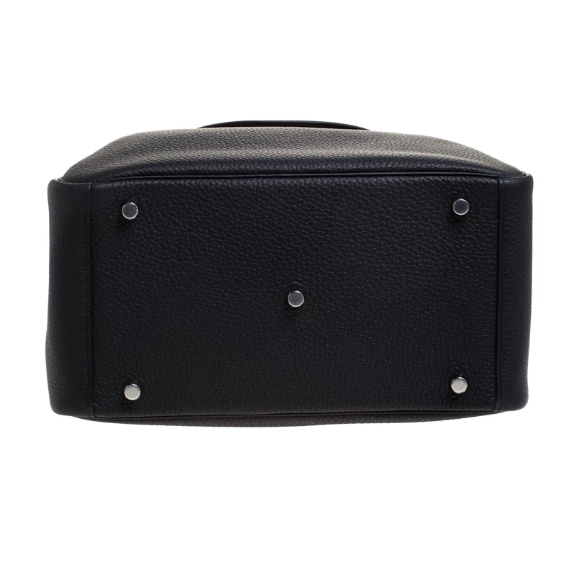 Hermes Black Taurillon Clemence Leather Lindy 30 Bag For Women 8 Hermes Black Taurillon Clemence Leather Lindy 30 Bag For Women - Image 6