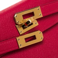 Hermes Red Vermillion Epsom Leather Gold Hardware Mini II Kelly Bag For Women -Deals Hermes Store luxury women hermes new handbags p275614 006