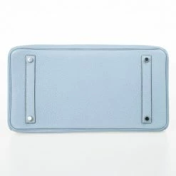 Hermes Blue Lin Clemence Leather Birkin 35 CM For Women -Deals Hermes Store luxury women hermes new handbags p28879 005