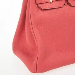 Hermes Rose Jaipur Clemence Birkin Bag 35 CM For Women -Deals Hermes Store luxury women hermes new handbags p29362 011
