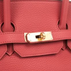 Hermes Rose Jaipur Clemence Birkin Bag 35 CM For Women -Deals Hermes Store luxury women hermes new handbags p29362 012