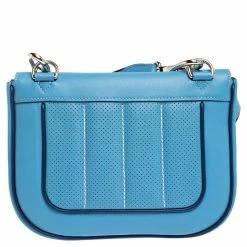 Hermes Blue Brighton Swift Leather Palladium Hardware Mini Berline Bag For Women -Deals Hermes Store luxury women hermes new handbags p303391 004
