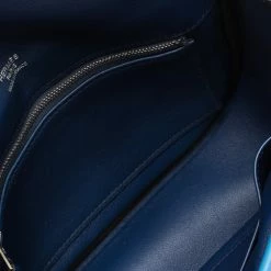 Hermes Blue Brighton Swift Leather Palladium Hardware Mini Berline Bag For Women -Deals Hermes Store luxury women hermes new handbags p303391 008