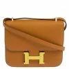 Hermes Sesame Epsom Leather Mini Enamel Lacquer Hardware Constance Bag With Twilly For Women -Deals Hermes Store luxury women hermes new handbags p360119 013