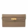 Hermes Hermès Beige De Weimar Epsom Leather Kelly Wallet For Women -Deals Hermes Store luxury women hermes new handbags p366568 006