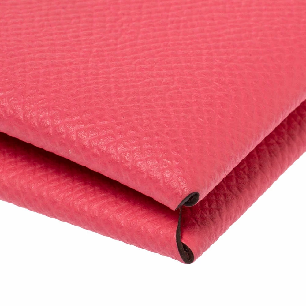 Hermes Rose Azalee Epsom Leather Calvi Card Holder For Women 13 Hermes Rose Azalee Epsom Leather Calvi Card Holder For Women - Image 11
