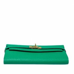 Hermes Green Leather Kelly Longue Wallet For Women -Deals Hermes Store luxury women hermes new handbags p386833 003