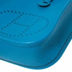 Hermes Bleu Zanzibar Clemence Leather Evelyne TPM Shoulder Bag For Women -Deals Hermes Store luxury women hermes new handbags p460925 003