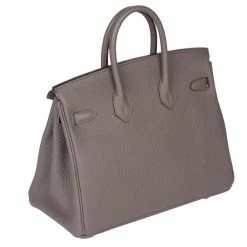 Hermes Etain Togo Leather Rose Gold Hardware Birkin 25 Bag For Women -Deals Hermes Store luxury women hermes new handbags p480155 013